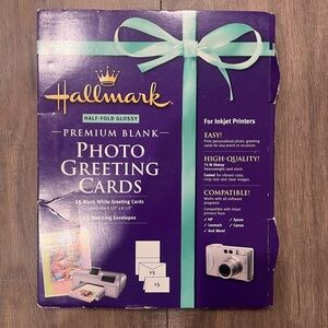 Hallmark Premium Blank Photo Greeting Cards - White NWT